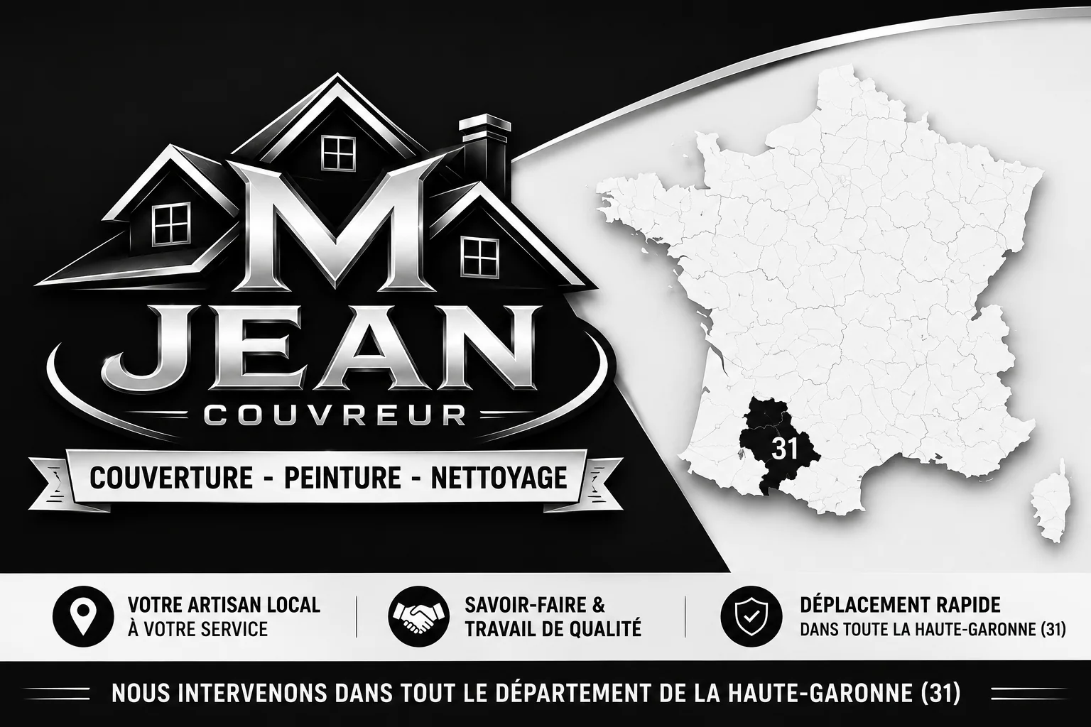 M JEAN COUVREUR intervient dans tout le département de la Haute-Garonne (31)